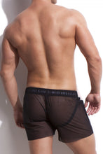 ALEXANDER COBB TRANSPARENT SHORT BLACK