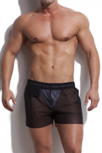 ALEXANDER COBB TRANSPARENT SHORT BLACK