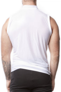 ALEXANDER COBB SLEEVELESS TRANSPARENT WHITE