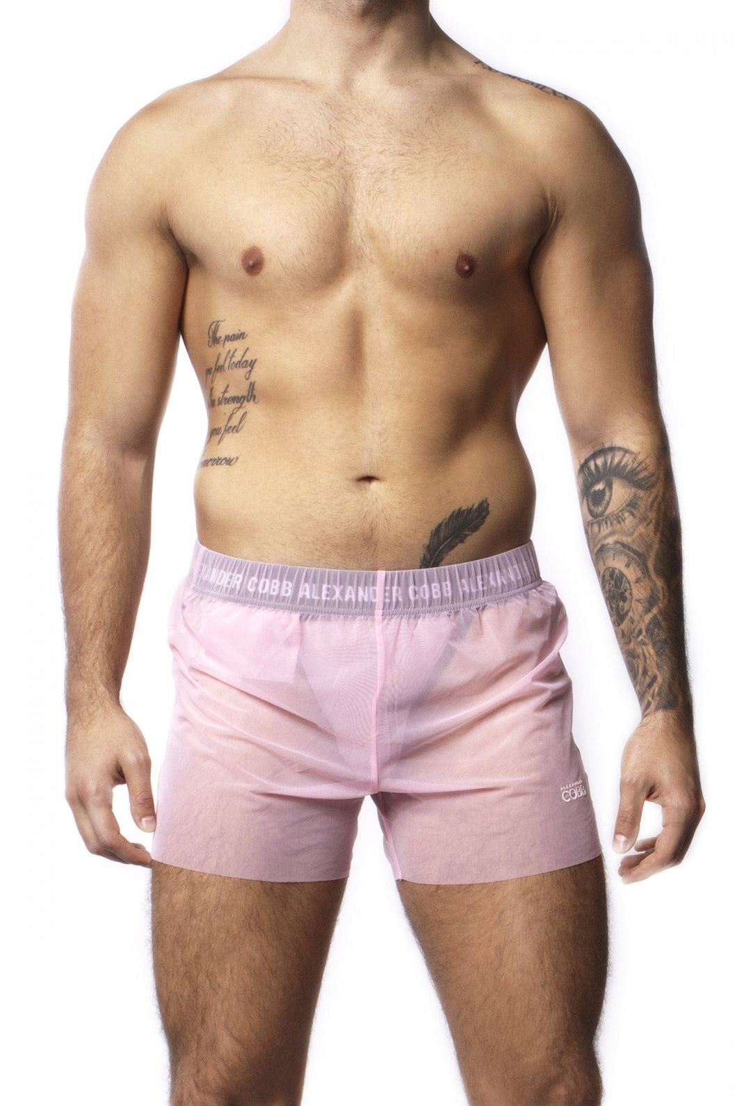 ALEXANDER COBB TRANSPARENT SHORT PINK