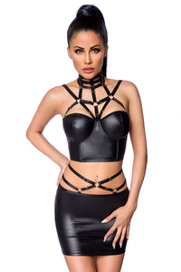 Wetlook Set with Skirt 18263 - XL/2XL-1