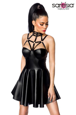 Harness-Wetlook-Minidress 18266 - XL/2XL-0