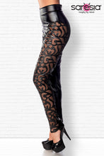 black Wetlook Leggings 18310 - 2XL-7