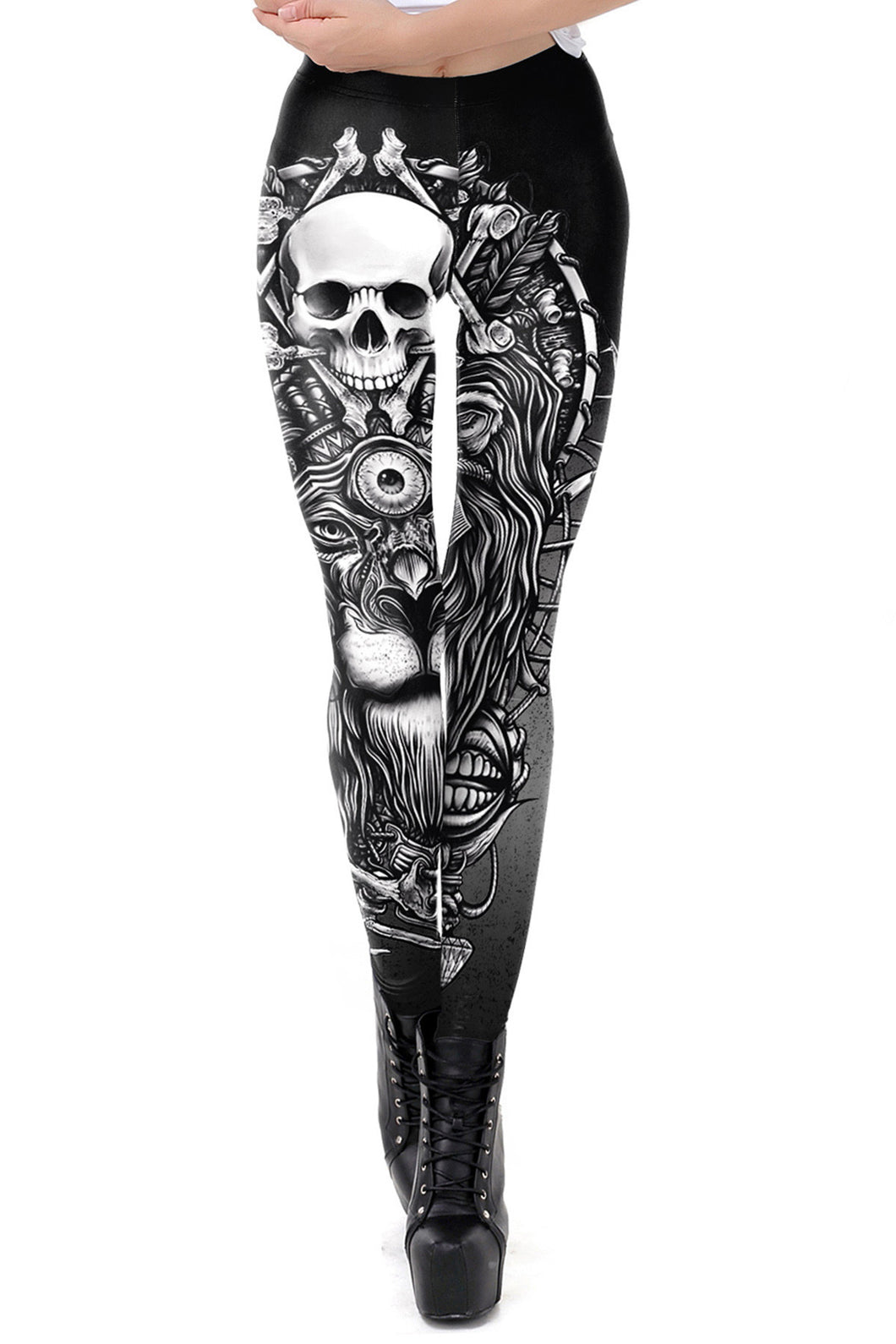 Skull Leggings 90511 - 2XL-0