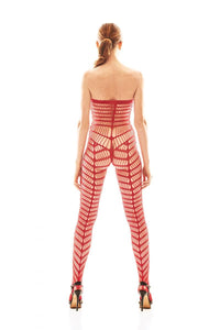 red Bodystocking AA052199 - L/XL-1