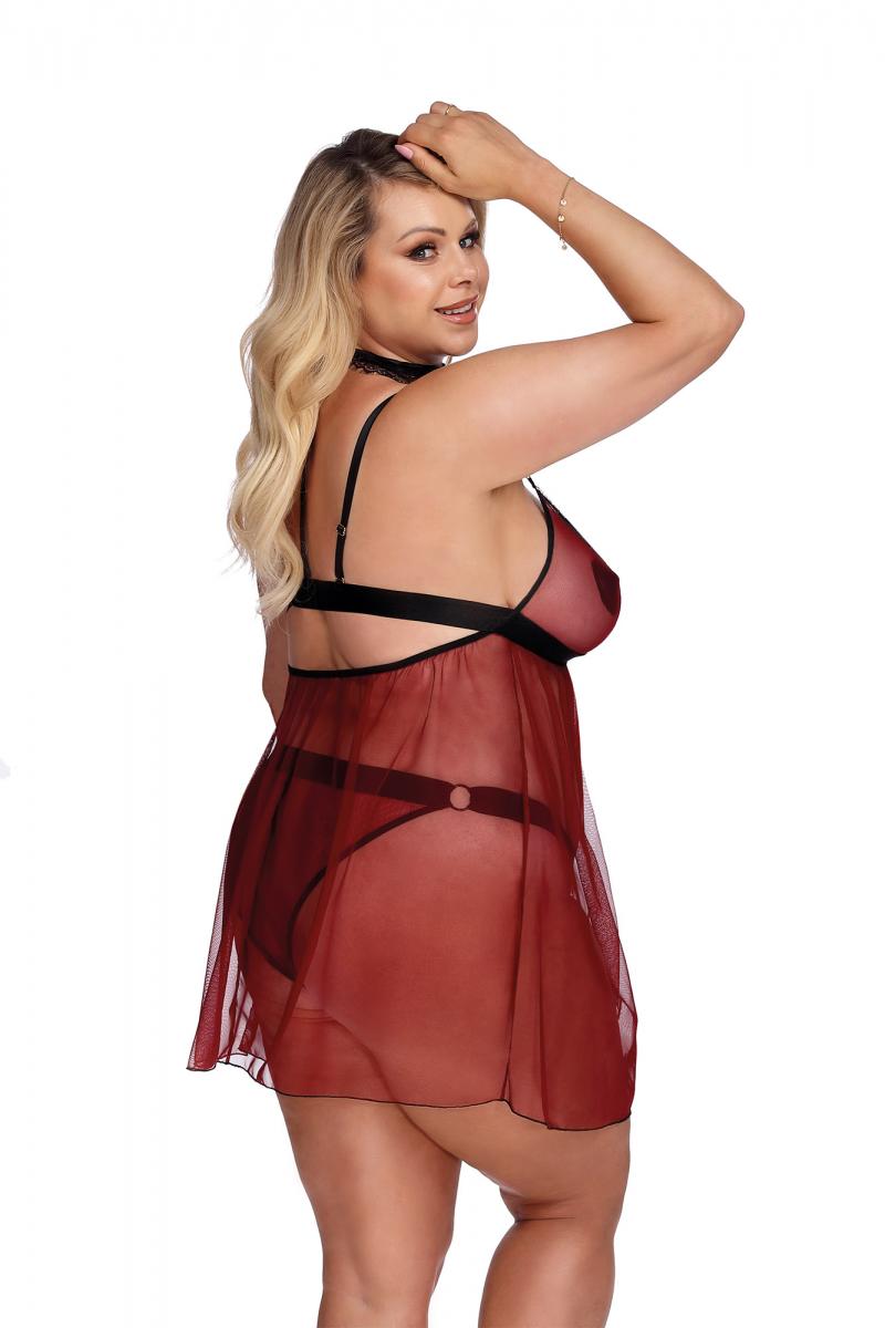 red/black Chemise AA052928 - 5XL/6XL-1