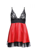 black/red chemise AA052280 - 2XL/3XL-2