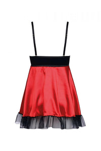 black/red chemise AA052280 - 2XL/3XL-3