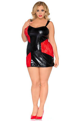 black/red chemise SB/1006 54/56 Sexy Base-0