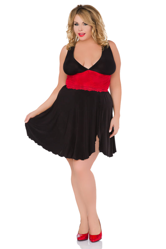 black/red chemise Z/5036 - 54/56-0