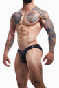 black wetlook bikini briefs BL4CK01 - XL-0