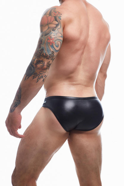 black wetlook briefs BL4CK01 - XL-3