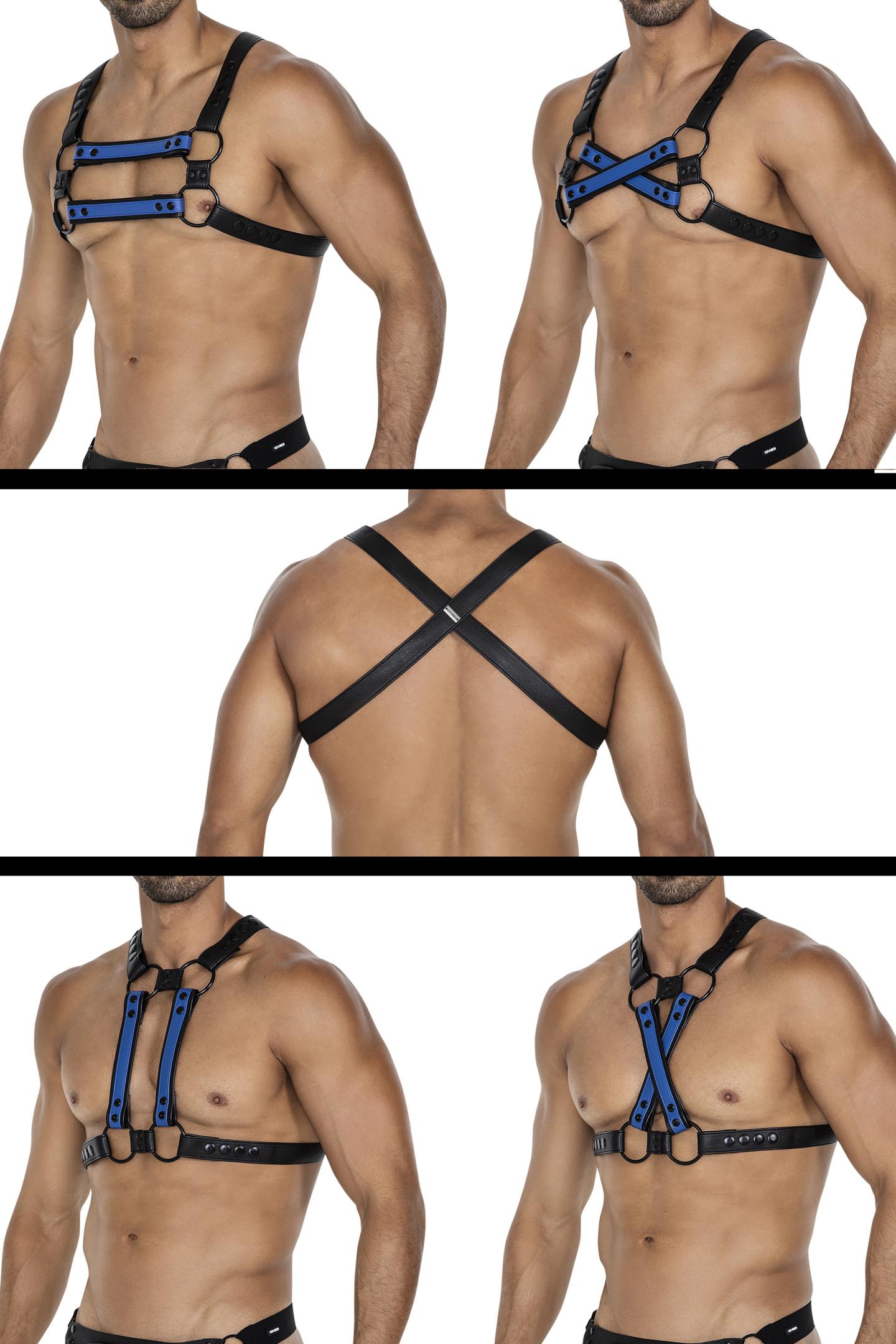 black/blue chest harness 06 - OS-0