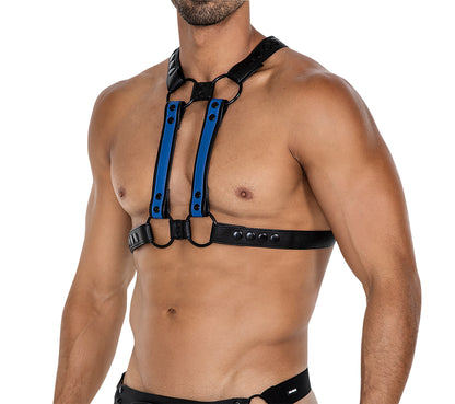 black/blue chest harness 06 - OS-6