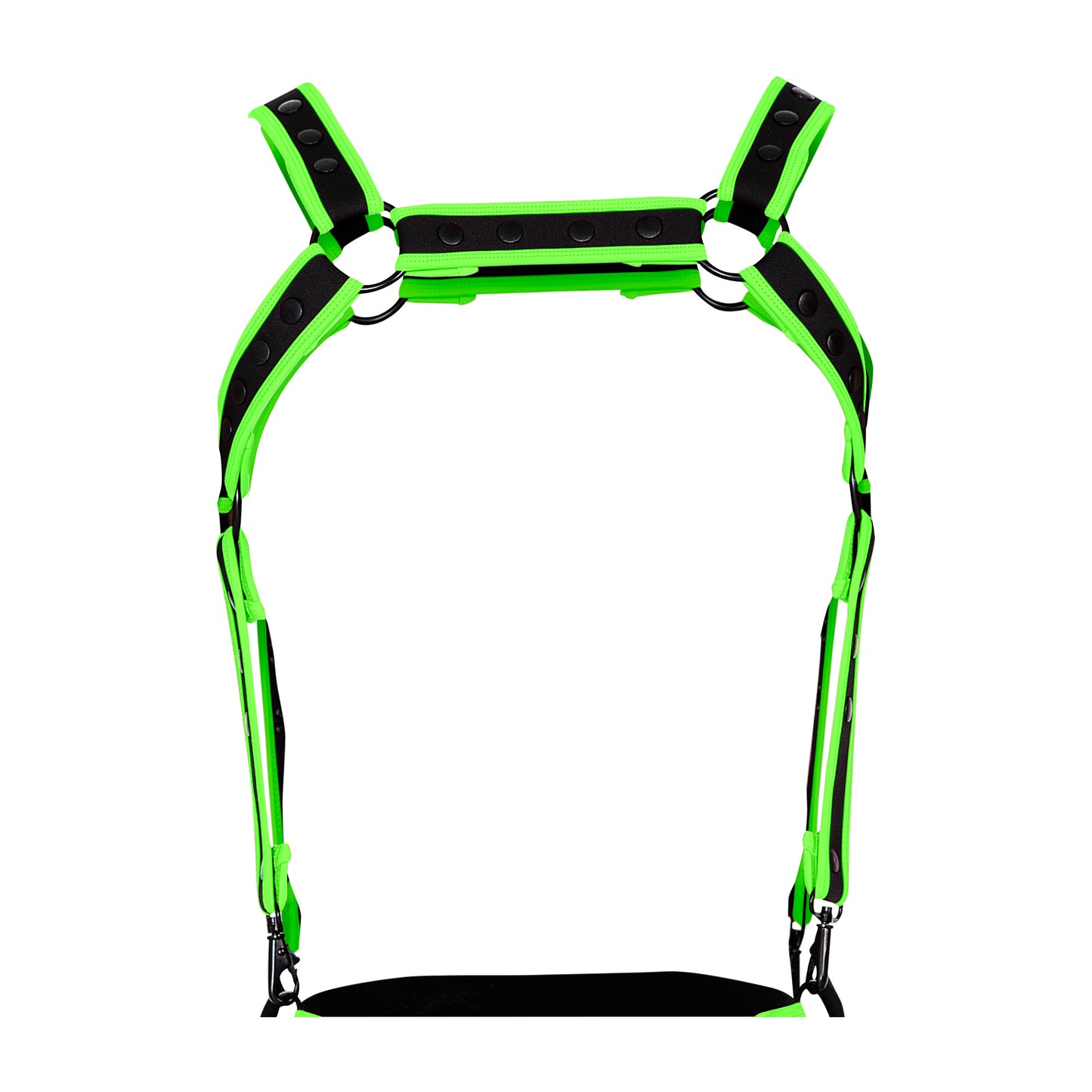 black/green chest harness  - OS-3