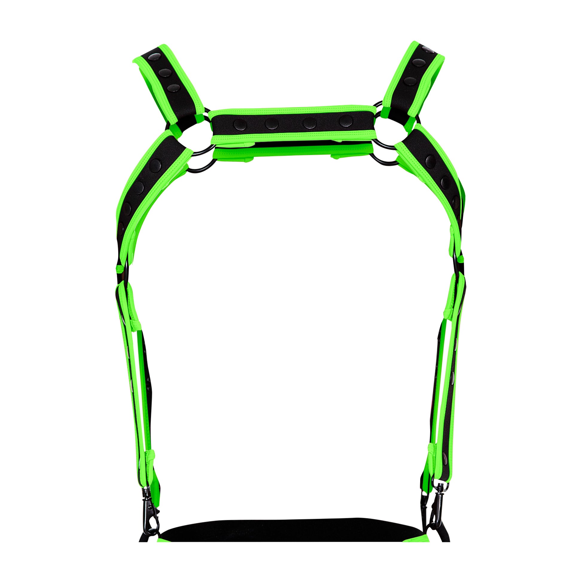 black/green chest harness  - OS-3