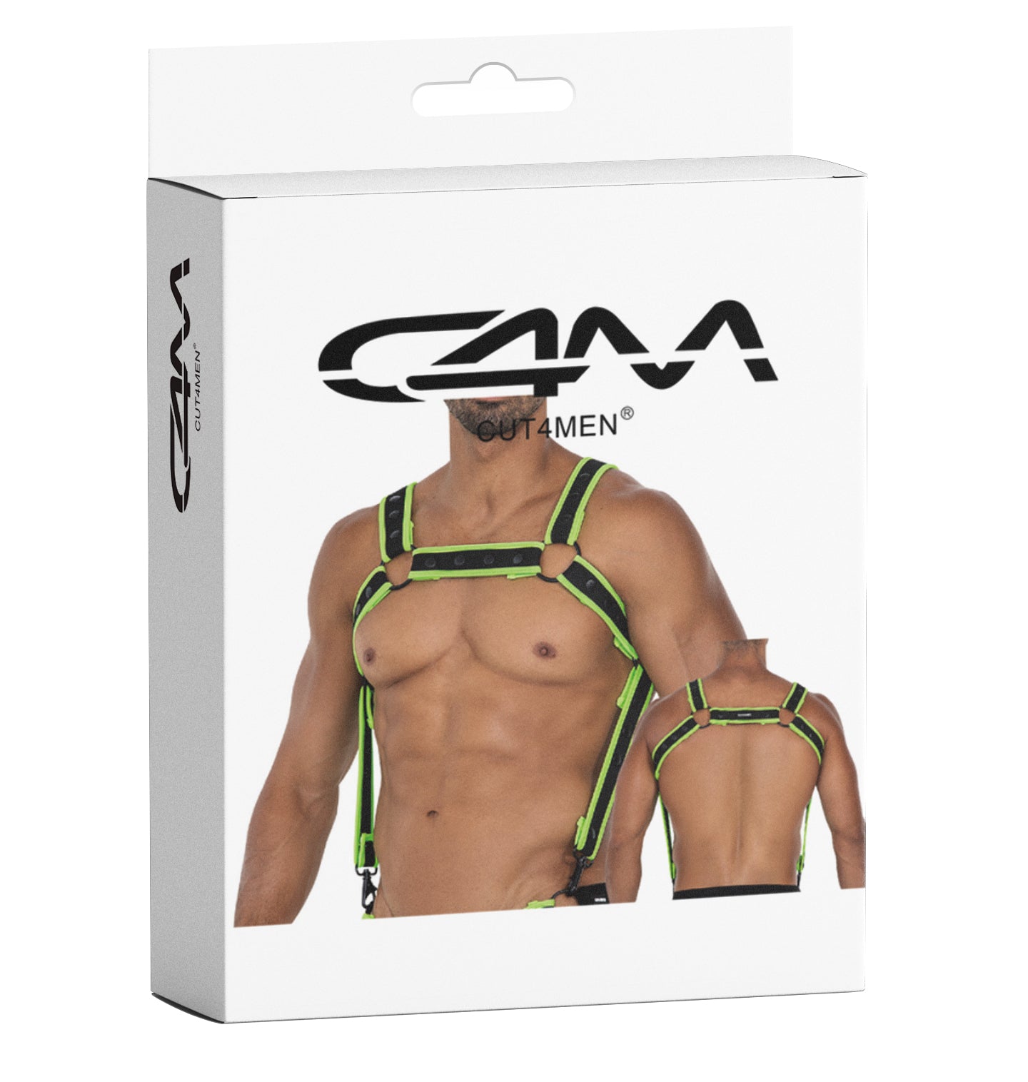 black/green chest harness  - OS-5