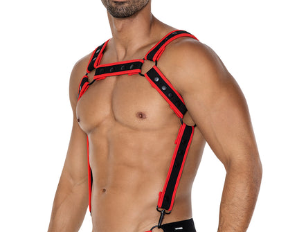 black/red chest harness 05 - OS-3