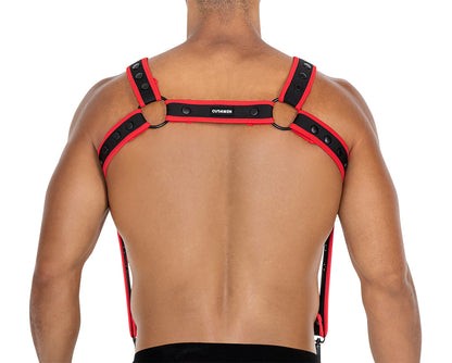 black/red chest harness 05 - OS-4