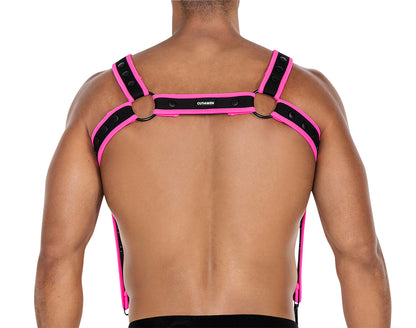 black/pink chest harness 05 - OS-2