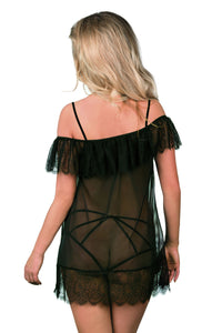 black Chemise D-310 - S/M-3