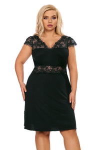 black Nightdress H181417 - 5XL-0