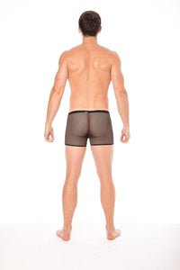 black fishnet Boxer Short 2007-67 - S-4