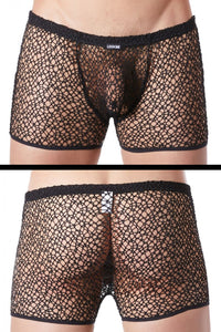 black fishnet Boxer Short 810-67 - XL-0