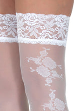 white Hold-ups Stockings Victoria T3/4-1