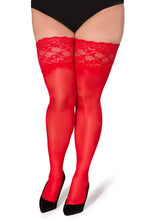 Hold-ups Stockings Paloma red T9/10-0