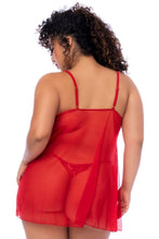 red Babydoll - MAL7559XRED - 3XL/4XL-1