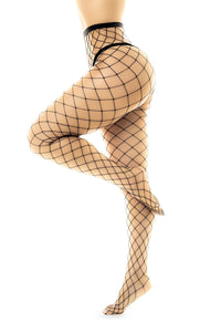 fishnet tights - MAL1106BLK - S/M-1