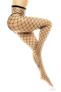 fishnet tights - MAL1106BLK - S/M-2