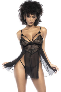 black Babydoll - MAL7502BLK - L/XL-0