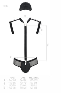 black Harness Set 038 - 2XL/3XL-6