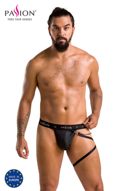 black Men Sting with leg harness 058 - 2XL/3XL-4