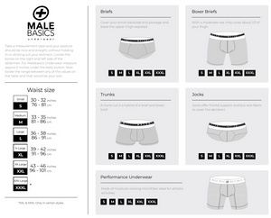 MaleBasics 3-Pack Brief Prints Stache