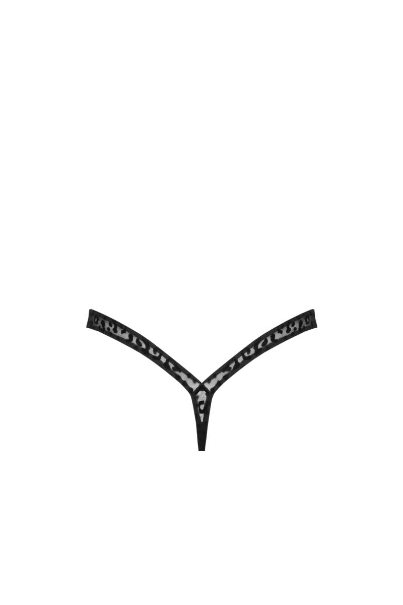 P011 Leopard flock thong - 3XL-1