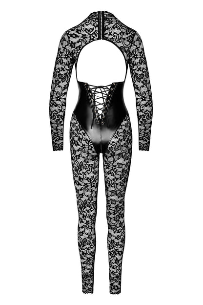 F299 Enigma lace catsuit with underbust bodice - 3XL-1