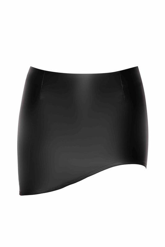 F305 Legacy wetlook mini skirt - 3XL-0