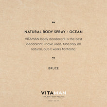 Natural Body Spray - Ocean 100ml