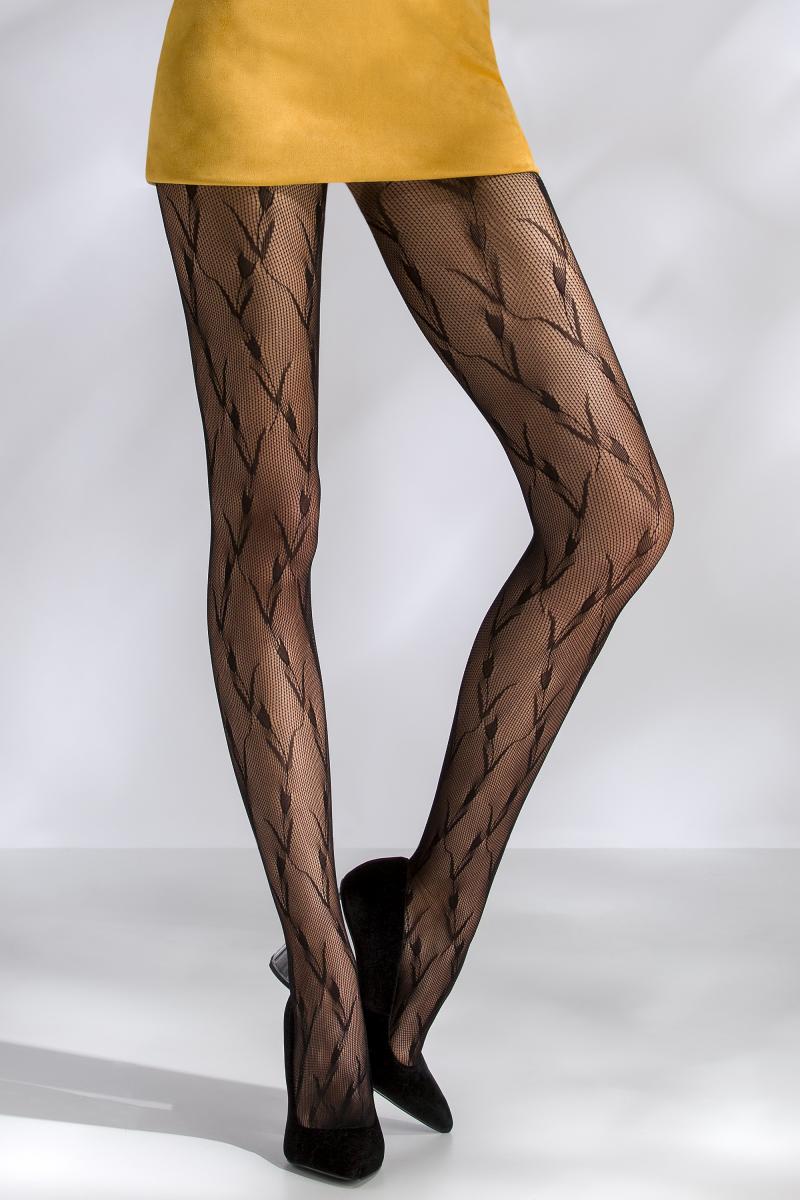 net tights TI046 black - 3/4-1