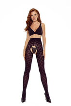 open tights TI OPEN 025 black - T3/4-0