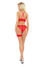 red lace set PR1447 - L/XL-1