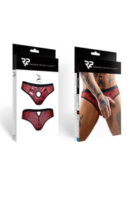 mesh brief REAmdres001 black/red - 2XL-5