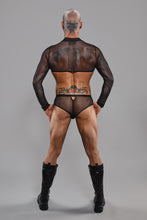 mesh brief ouvert REIker001 black - 2XL-3