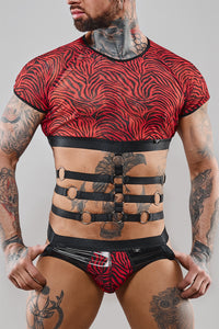 Harness T-Shirt RERodrigo001 black/red - 2XL-0