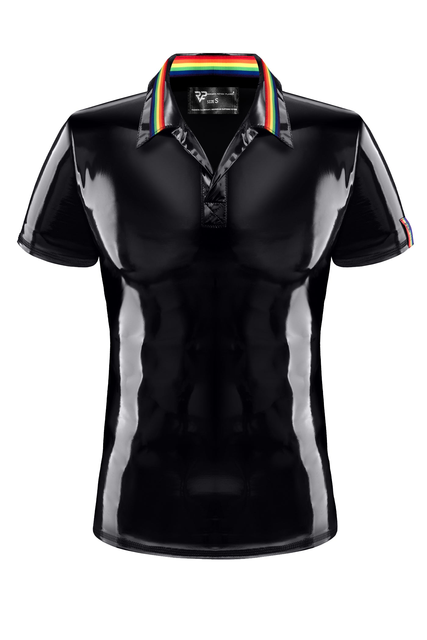 Polo PVC Shirt RMRaffaeleRBW black - 2XL-0