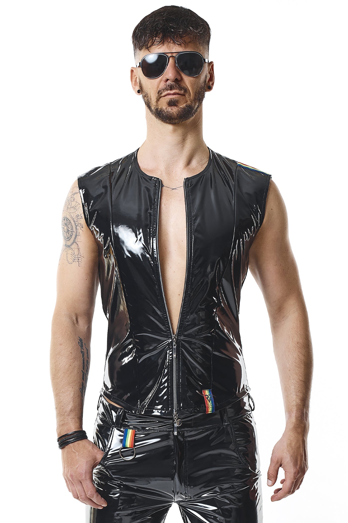 PVC vest RMTaddeoRBW black - 2XL-7