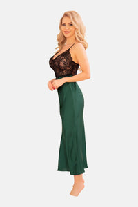 green/black long dress KA922513 - 2XL-1